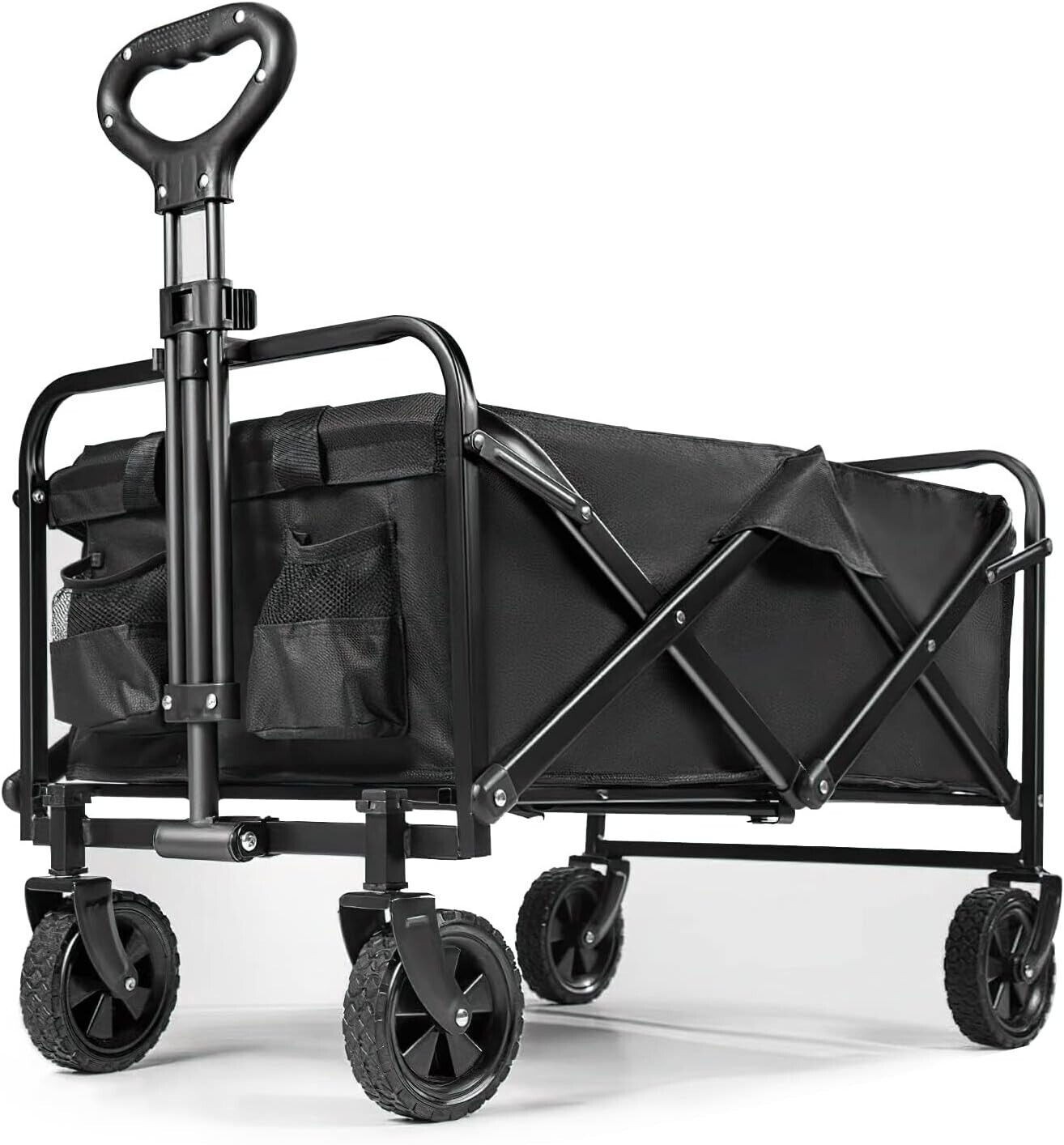 Foldable Collapsible Camping Outdoor Garden Trolley Cart Wagon Truck Wheelbarrow