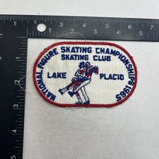 Vintage 1965 Figure Skating Championships Skating Club Lake Placid NY Patch 32D4