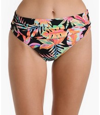 New La Blanca Shirred Band Hipster Bikini Bottoms SZ 14 73