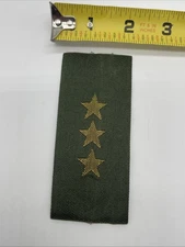 Swedish Military Captain Rank Insignia Shoulder Slide Soft Board Loop Mirror