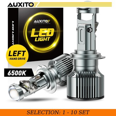 2-20PCS H7 LED Headlight Bulb High Lo Beam 6500K White with HD Fisheye Lens Y19
