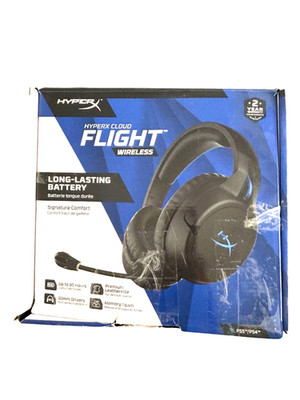 HyperX Cloud Flight Wireless Headset kabellos Kopfhörer Gaming Schwarz-Blau, 54