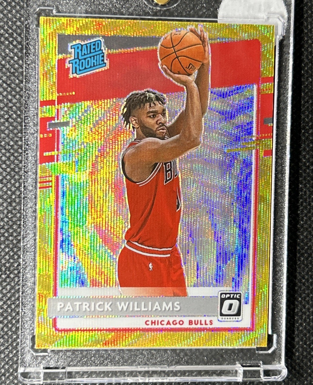 2020-21 Donruss Optic Basketball Patrick Williams Gold Wave Rated Rookie #154