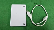 Seagate SRD00F1 2TB Play Station Game Drive White TESTED (E2)