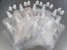 10 x 200ml Plastic Drink Pouches for Festival Camping Gigs Alcohol