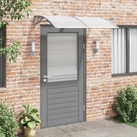 TüRvordach Grau 150X100 Cm Polycarbonat ÜBerdachung Hauseingang