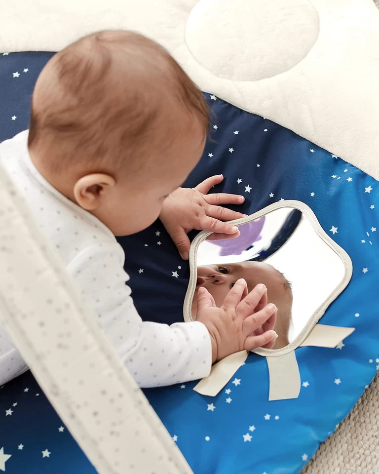 Skip Hop Celestial Dreams 3 en 1 Baby Tummy Time Mat Jugar Gimnasio Gris #R04 Foto 4 de 4