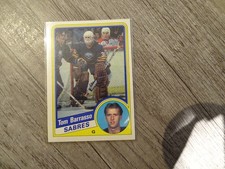 OPC 1983-84 Hockey card Tom Barrasso Rookie #18 Buffalo Sabres # 18. rookie card picture