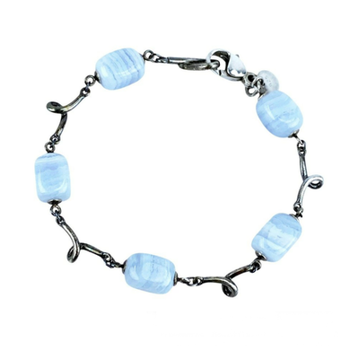 アクセサリー DISCOVERED TIFFABONE BRACELET Tiffany & Co. Blue Lace Agate Chalcedony Bracelet 7.1
