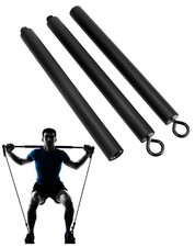QWORK  Resistance Band Bar Pilates Home Gym Fitness Workout for...
