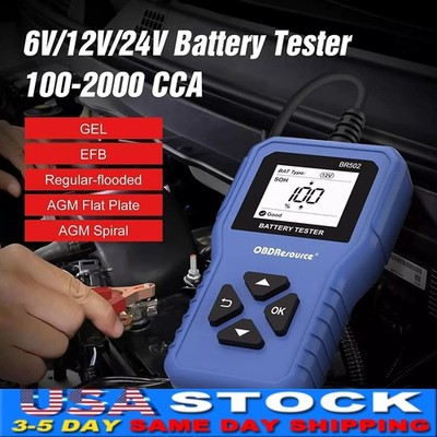 6V-24V Auto Car Battery Tester Digital Analyzer SOH SOC Resistance Testing Tool