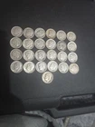 lot of 25 silver roosevelt dimes. $2.50 Face .90% Silver. Mixed Dates