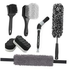  7PCS Car Wheel Brush Kit, Tire Brush, Soft-b...