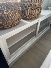 White IKEA TV cabinet / bench 