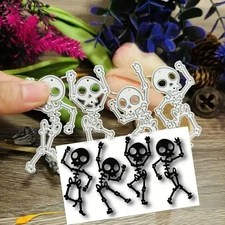 Dancing halloween skeleton metal cutting dies cut machine cutter die