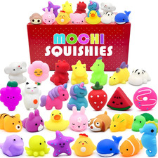 30 Pack Mochi Squishy Toys, Party Favors for Kids 4-8-12,Birthday Gifts Treasure