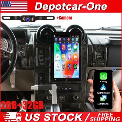 Android 13 Rotatable Car Radio Stereo For Hummer H2 2003-2006 Carplay GPS + Cam