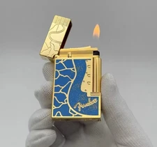Luxury Retro  Cigarette  Bright Ping Sound  Gas HIGH END Retro Engraved Lighter