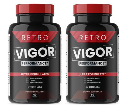 Retro Vigor Pills for Male Performance Stamina Muscle Support Supplement 120 ct