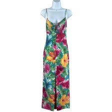 Show Me Your Mumu x Barbie Maxi Dress Womens Size Small Tropical Floral Print
