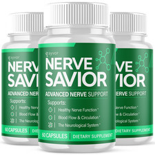  3 Pack Nerve Savior Nootropic All Natural Super Nerve Supplement 180 Capsules