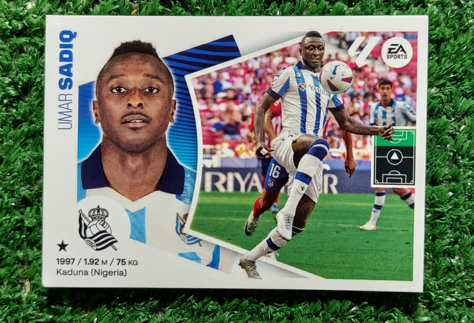 FIGURINA CALCIATORI PANINI LIGA 2024/25 REAL SOCIEDAD N°20 SADIQ 2025 ⚽️