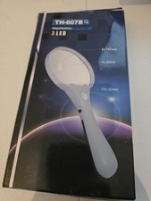 Extra Large Handheld Magnifying Glass with Light Illuminated Reading 2x 4x 25x