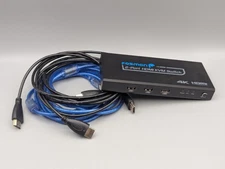 Fosmon 2-Port HDMI KVM Switch USB A/B 2 PC Desktop Hub 4K UHD Support Output