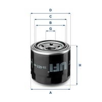 UFI ÖLfilter 23.461.00 Anschraubfilter FüR Mitsubishi FD KIA XD FÉ Hyundai Mazda