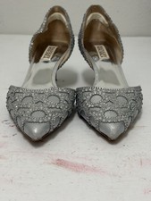 Badgley Mischka Collection Rouge Embellished Evening Pointed Toe Pump Size 8.5