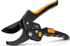 Ratchet Pruning Shears for Gardening Heavy Duty - Increases Cutting Power 3x ...