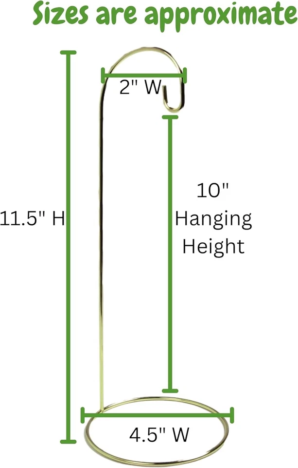 Подставки для золотых украшений — набор из 8 больших держателей для украшений высотой 11 дюймов — подвесные - Изображение 2 из 4