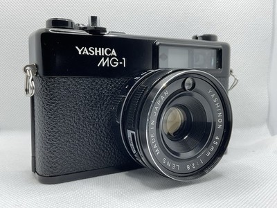 Yashica MG-1 35mm Rangefinder w/ Box & Case   Meter Works, Sticky Shutter