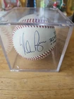 Nolan Ryan Autographed Baseball In Case (Official Collegiate Baseball)