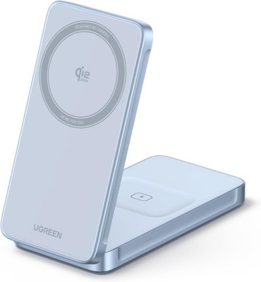 UGREEN MagFlow 2-in-1 Magnetisches Wireless Charger 25W, Qi2 zertifizierte