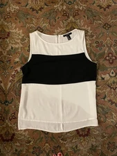 Women Forever 21 Black And White Blouse Size Medium