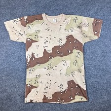 Vintage Chocolate Chip Camo T Shirt Mens M* Brown Single Stitch Made in USA