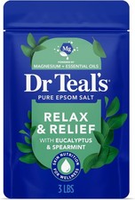Relax  Relief Epsom Salt 3 lbs - Eucalyptus Spearmint Magnesium Bath Soak