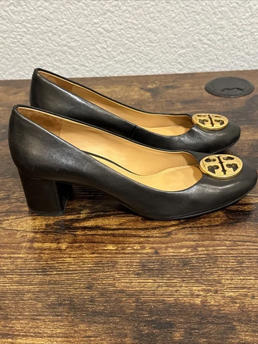 Tory Burch donna Chelsea Pump nero nappa pelle tacco grosso blocco prezzo al dettaglio consigliato $298