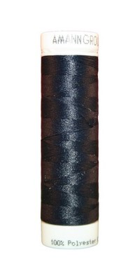 Elastischer Zwirn Polyester ASPOTEX 120 Amann 100m marine blau (0827)