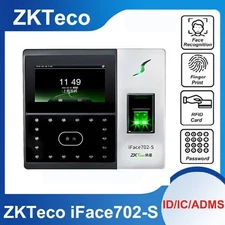 ZKTeco iFace702-S Face Biometric Fingerprint Time Clock Time Attendance Terminal
