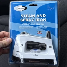Concourse Travel Steam and Spray Iron 120/240 Dual Voltage New Sealed