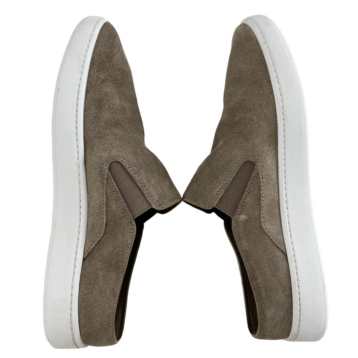 Vince Verrell Suede Slip-On Mule Sneakers Taupe Khaki Backless 6M EUC Vince Verrell Suede Back Less Slip-On Mule Sneaker Size 6M  main image 2