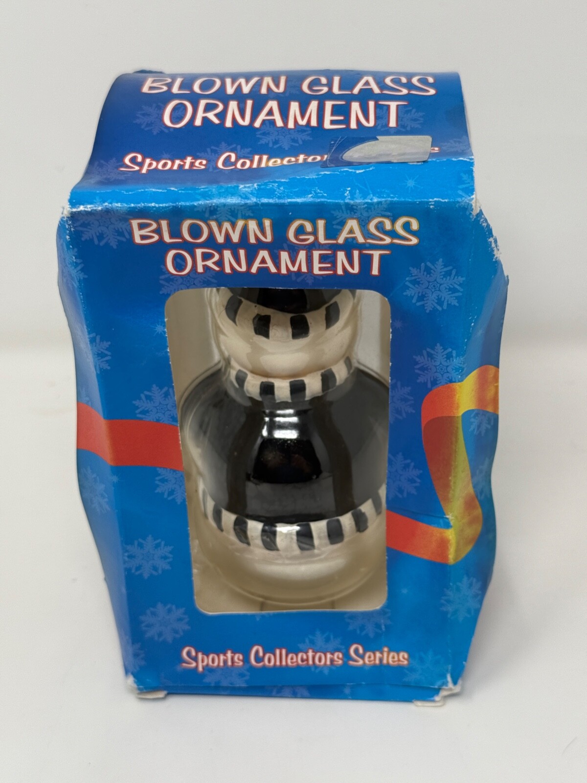 LSU Tigers NCAA Football Blown Glass Snowman Ornament by Topperscot