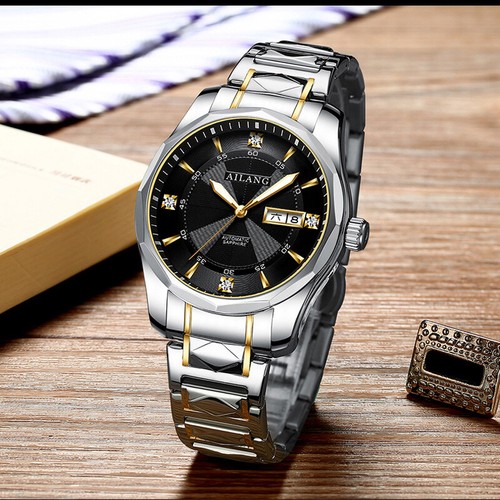AILANG Reloj Hombre Impermeable Automático Mecánico Relojes de Pulsera Calendario Semana - Imagen 13 de 26