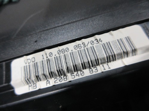 2002 MERCEDES CLK 320 A208 CONVERTIBLE AUTO SPEEDOMETER A2085408311 - Picture 2 of 3