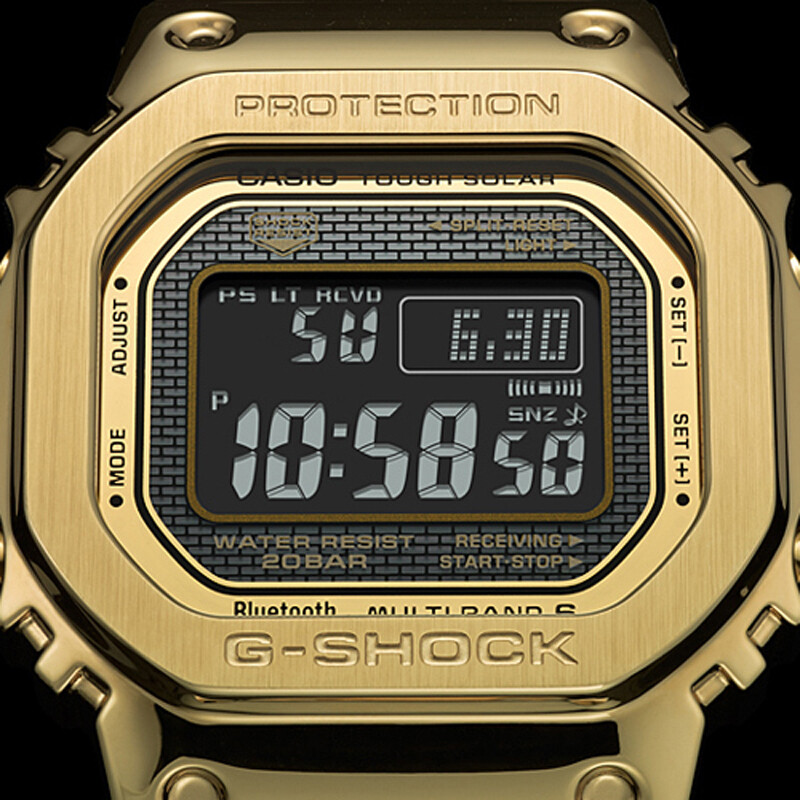 Casio G-Shock GMW-B5000GD-9JF Gold Full Metal Solar Digital Men`s