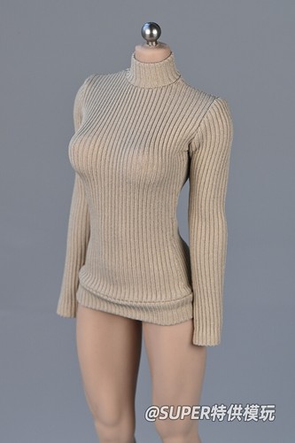 1/12 Stretch Tight Sweater Shirt Clothes Fit 6'' Female Action Figure Body Toy - Picture 3 of 21