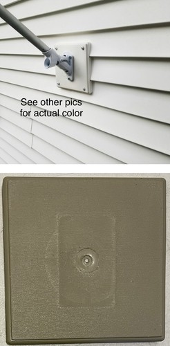 EZ Block For 3" Vinyl Siding - 7"x7" Mounting Surface Block #18 Clay EZBLK050