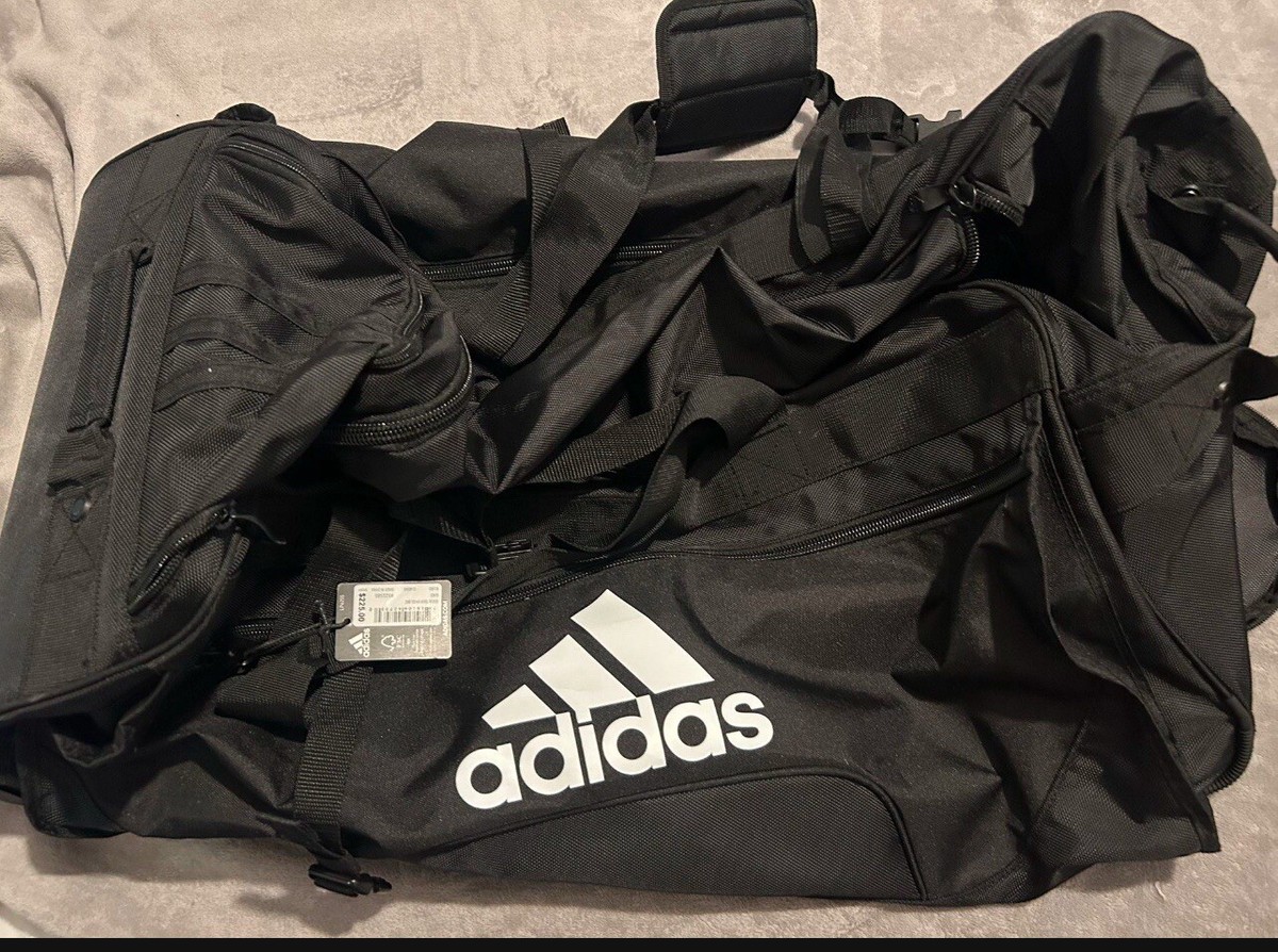 Adidas Stadium Wheel Bag NWT Black B175 #5146274 MSRP $275 | eBay